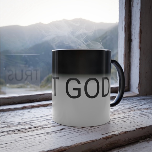 TRUST GOD Morphing Mug 11oz - Picture 3 of 3